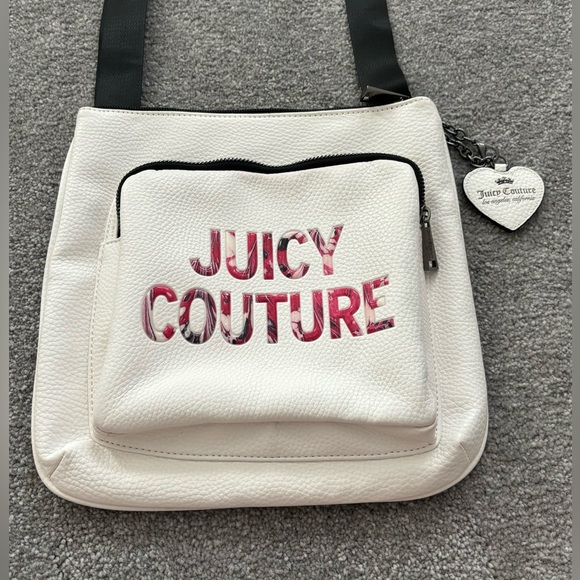 Juicy Couture All Nighter White/Pink Crossbody - Picture 1 of 7